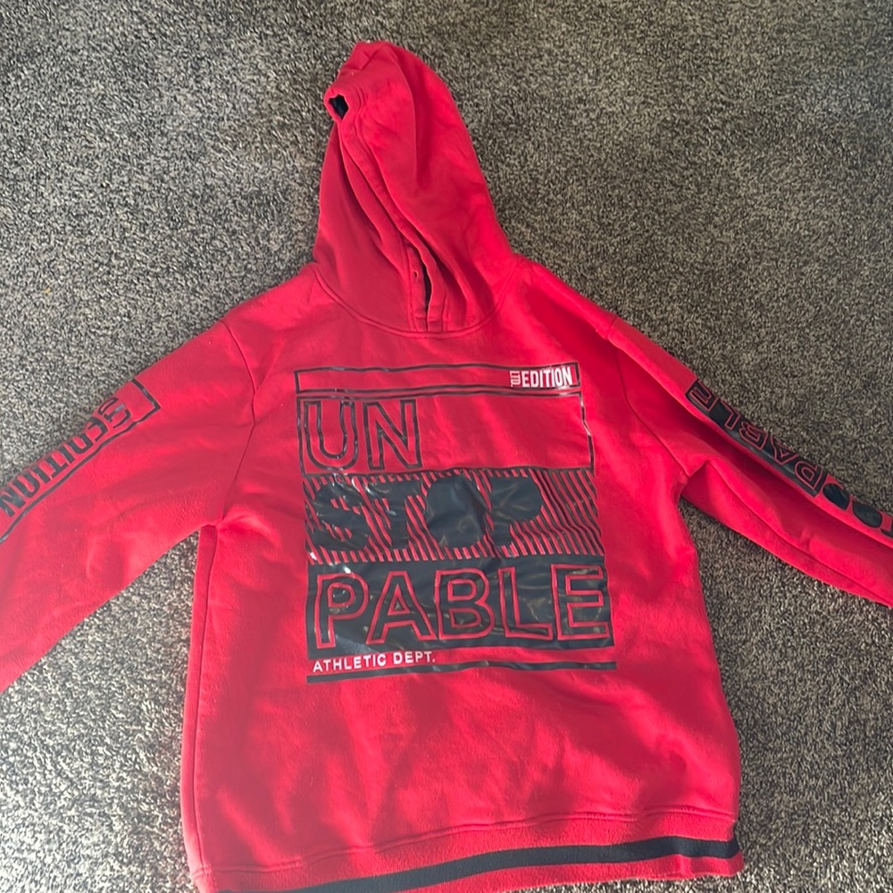 Red sweatshirt